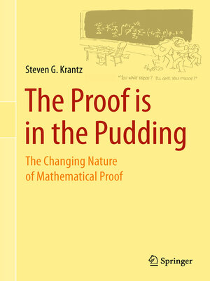 cover image of The Proof is in the Pudding